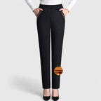 Floral Print Trousers with Elasticated Waist and Pockets