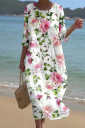 Floral Dress with Lightweight Breathable Flow