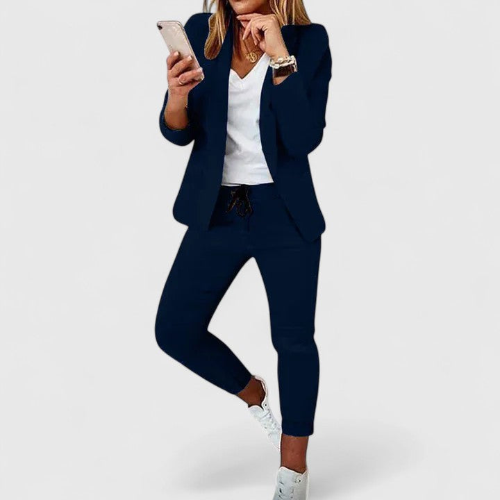 Blazer Two Piece Set with Soft Silhouette