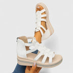 Sandalias de cuña con apliques y plantilla acolchada