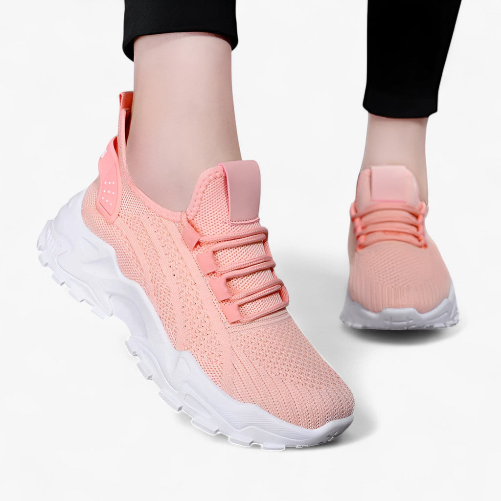 Zapatillas sin cordones con malla transpirable y plantilla acolchada