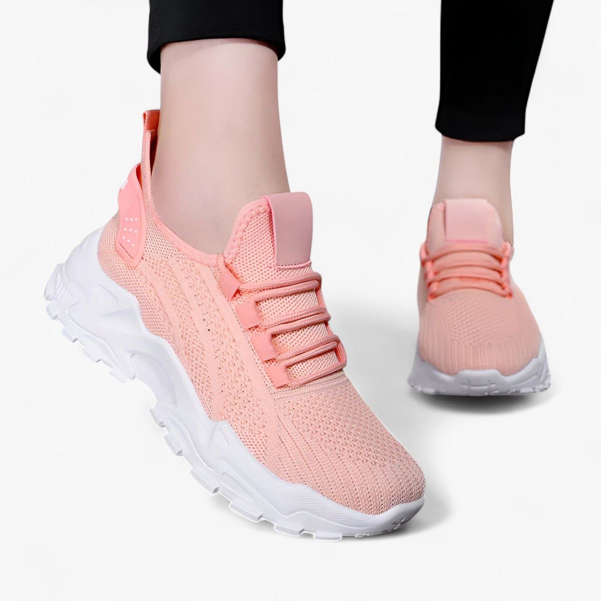 Zapatillas sin cordones con malla transpirable y plantilla acolchada