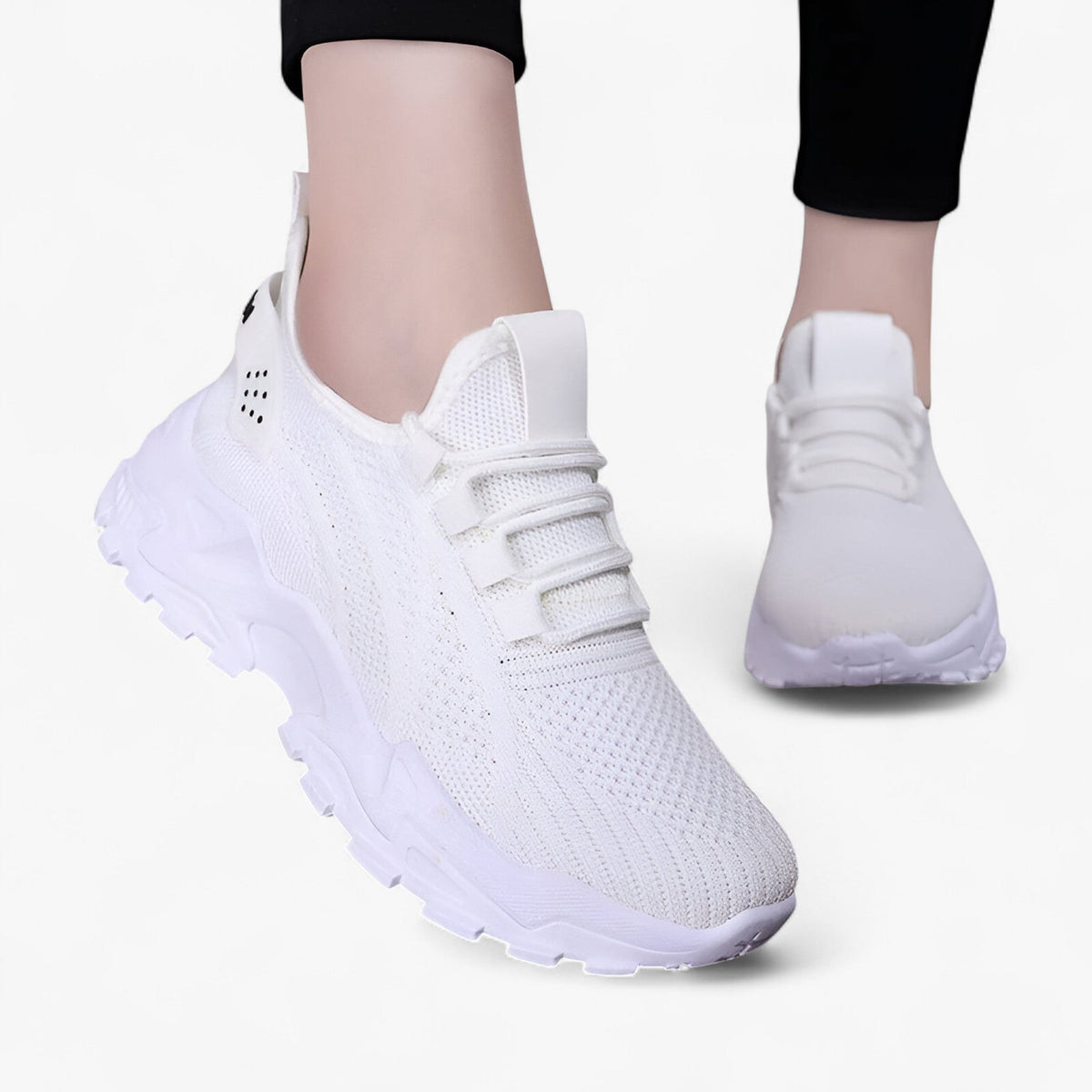 Zapatillas sin cordones con malla transpirable y plantilla acolchada