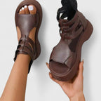 Sandalias de plataforma con diseño de varias tiras cruzadas