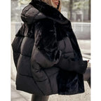 Soft Hooded Jacket with Zip Front and Relaxed Cut