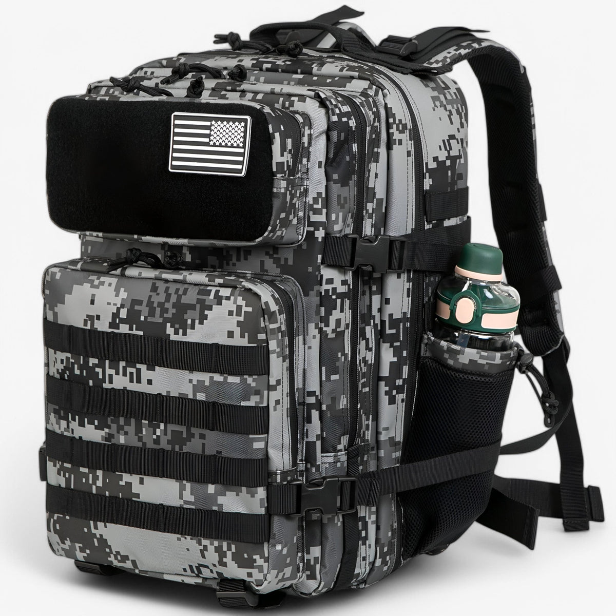 45L Tactical Backpack with Molle System and Laptop Compartment