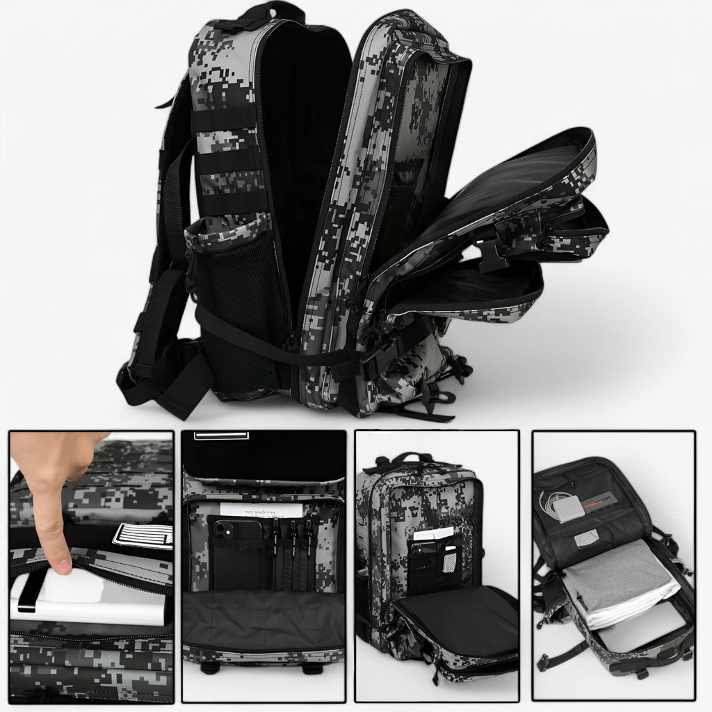 45L Tactical Backpack with Molle System and Laptop Compartment
