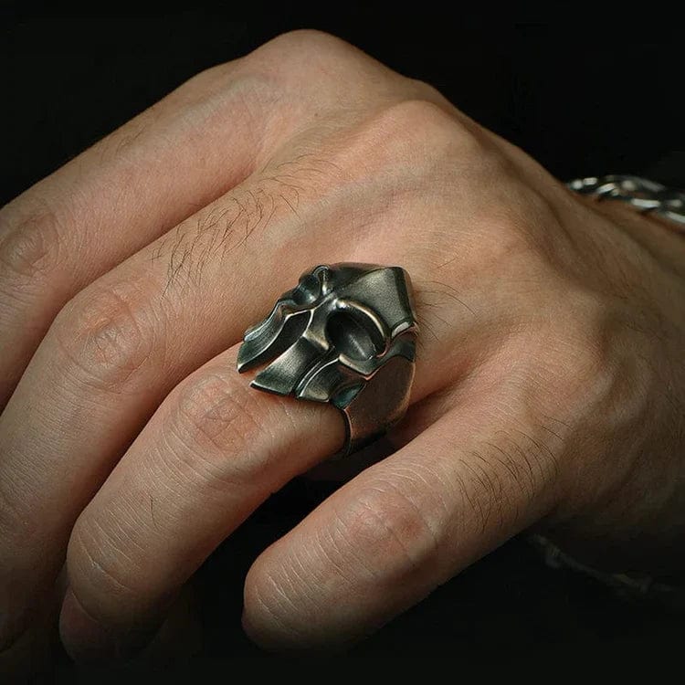 Adjustable Viking-Inspired Statement Ring for Men