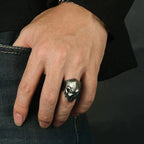 Adjustable Viking-Inspired Statement Ring for Men