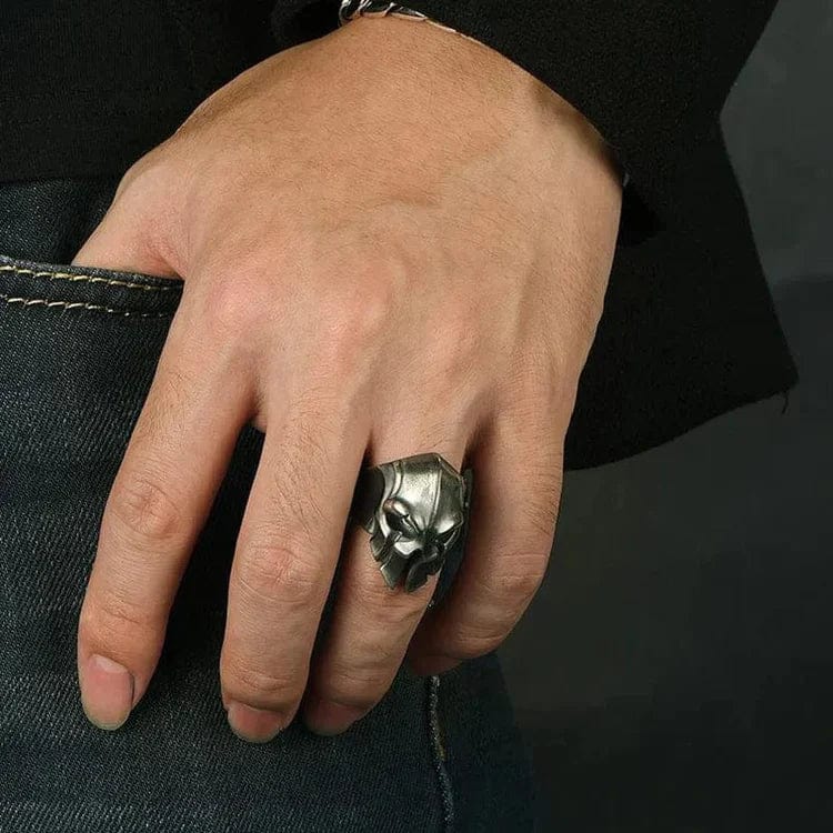 Adjustable Viking-Inspired Statement Ring for Men