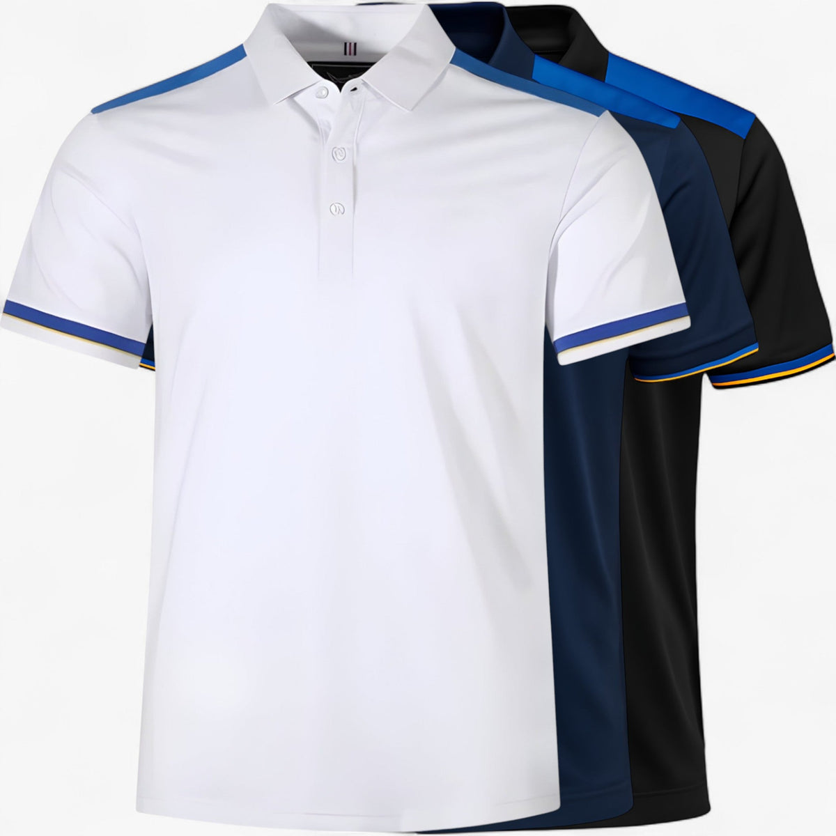 Polo color block con corte deportivo y holgado