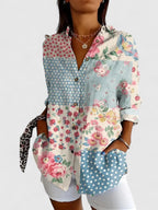 Breezy Floral Blouse with Soft Breathable Handle