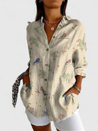 Breezy Floral Blouse with Soft Breathable Handle