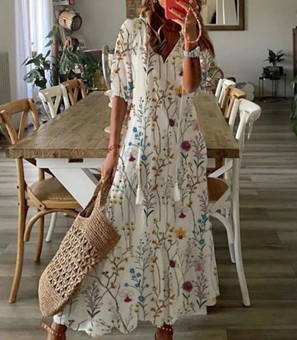 Vestido boho fluido con un ajuste holgado y favorecedor