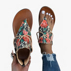 Gladiatorsandaler med justerbar ankelpassform