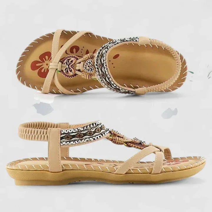 Sandalias de puntera ancha con suela estable y con sujeción