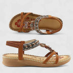 Sandalias de puntera ancha con suela estable y con sujeción