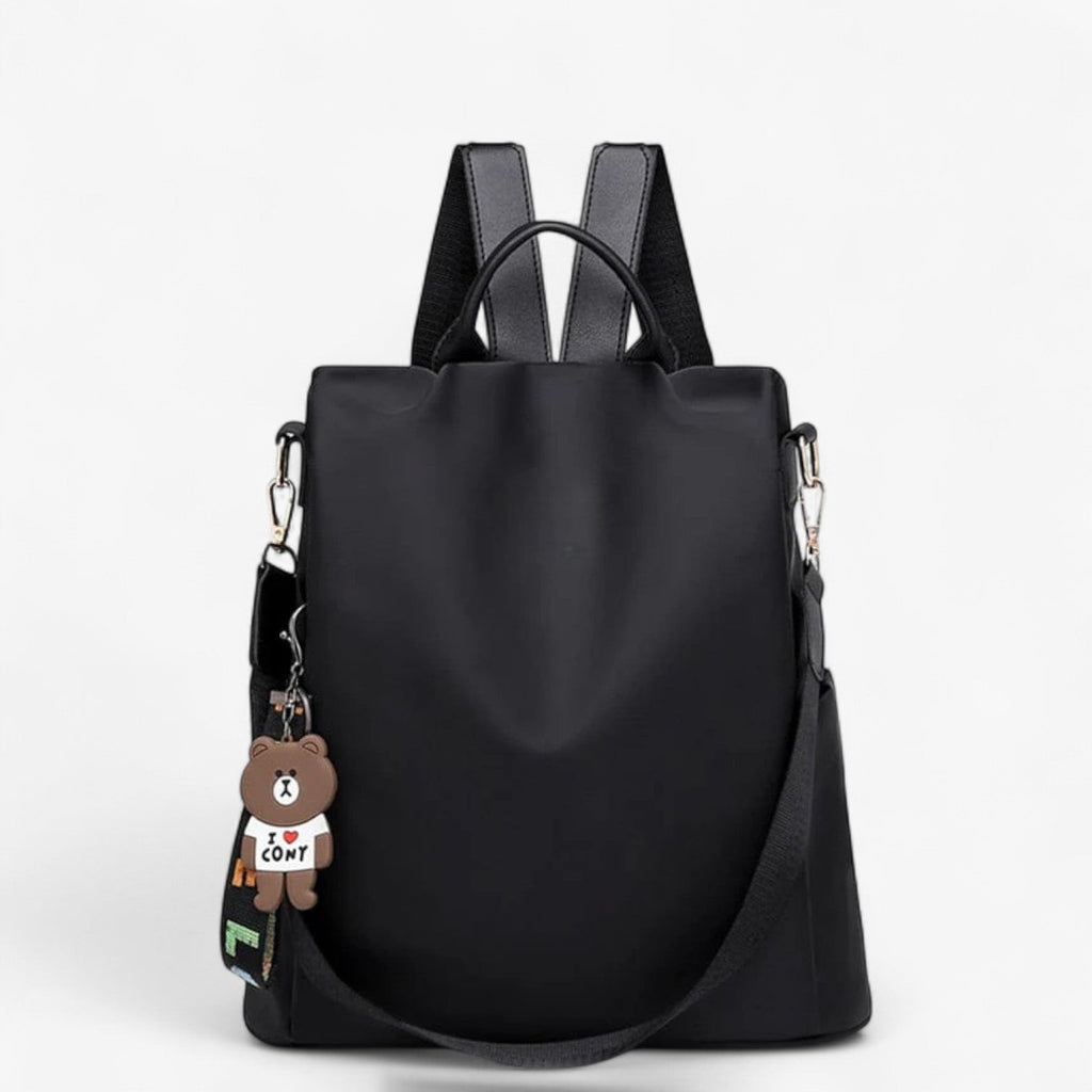 Mochila antirrobo con cremalleras ocultas y acabado repelente al agua