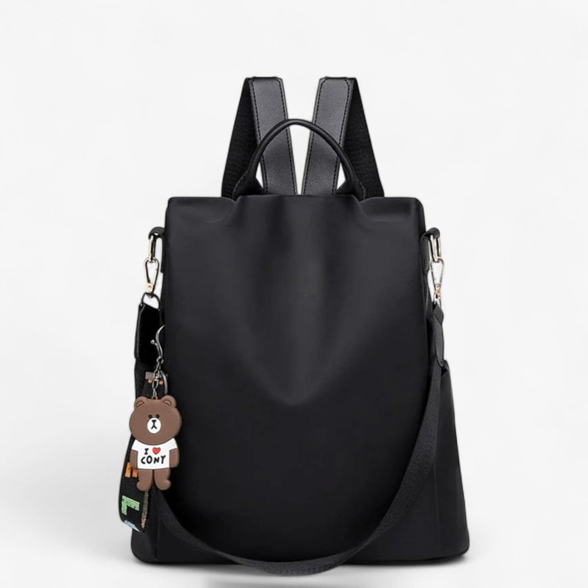 Mochila antirrobo con cremalleras ocultas y acabado repelente al agua
