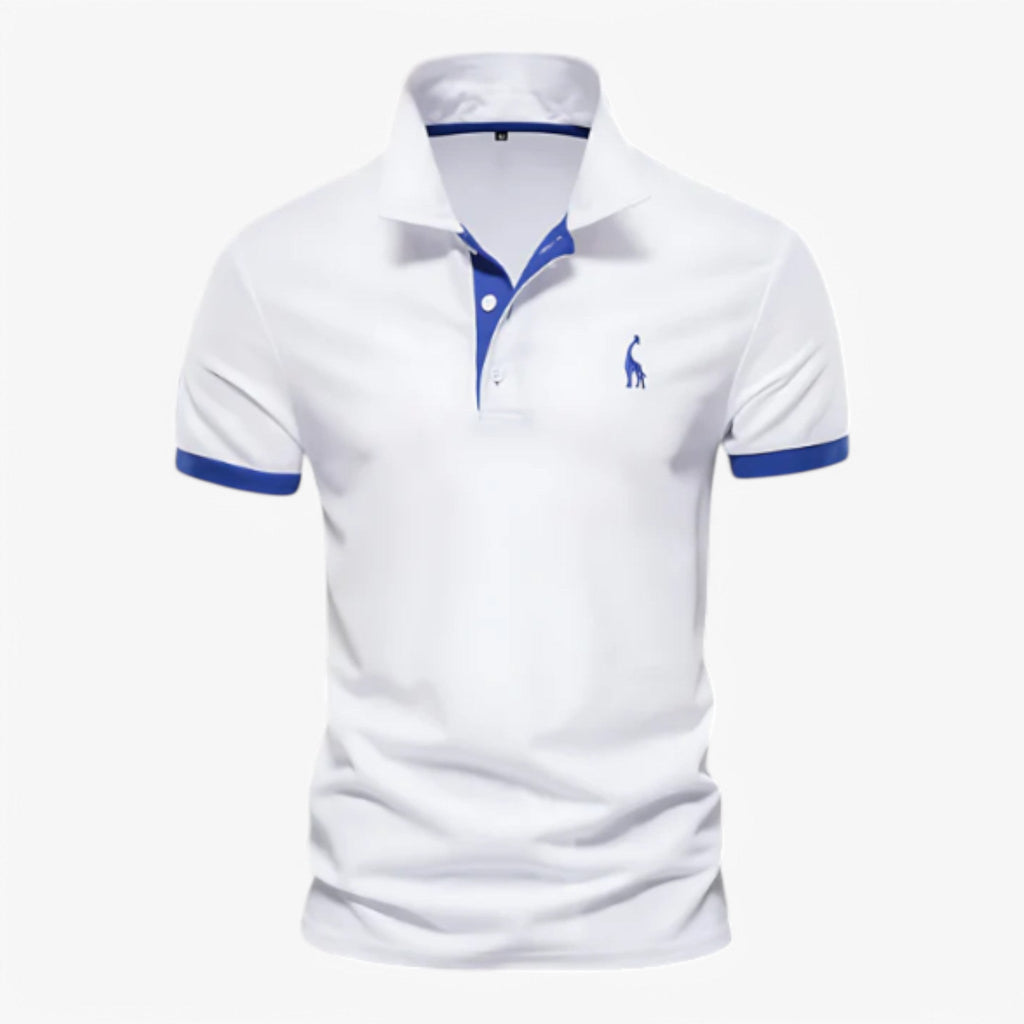 Slim-Fit Stretch Piqué Cotton Polo Shirt for Men