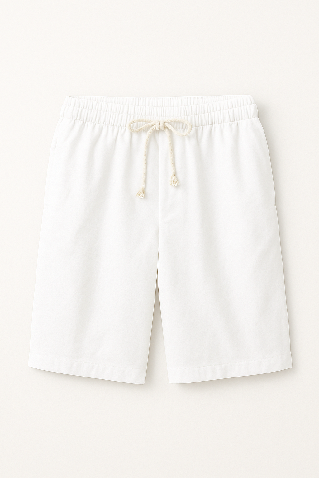 Lightweight Linen Shorts with Drawstring Waist