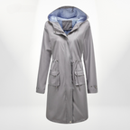 Rain Jacket with Hood and Drawstring Waist