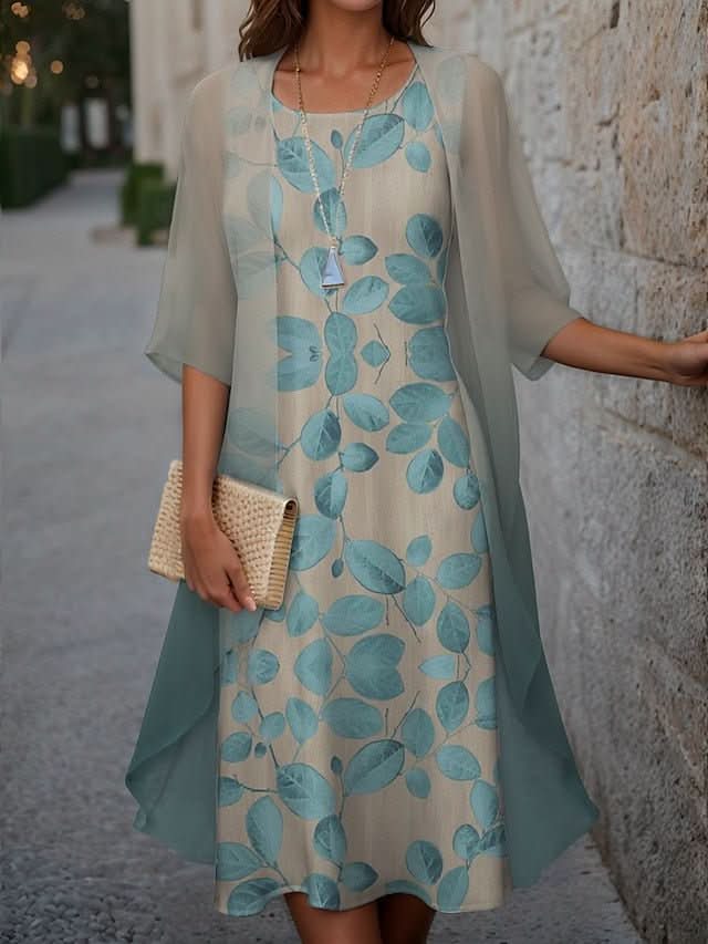 Soft-Touch Midi Dress with a Relaxed, Elegant Fit
