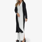 Long Dress and Cardigan Two-Piece Outfit