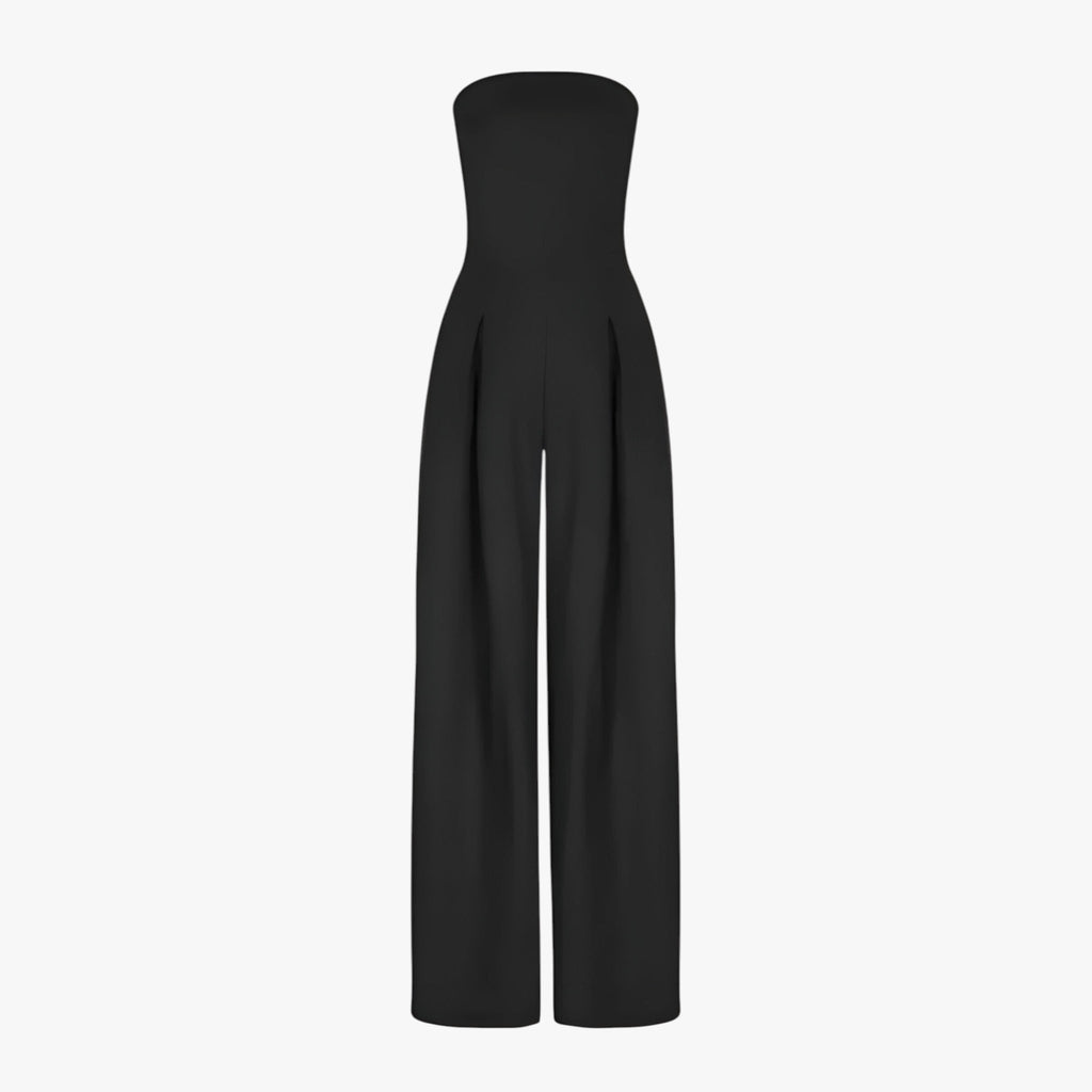 Strapless Corset-Effect Jumpsuit with Sculpted Fit