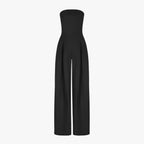 Strapless Corset-Effect Jumpsuit with Sculpted Fit