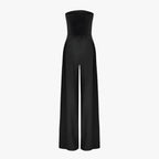 Strapless Corset-Effect Jumpsuit with Sculpted Fit