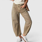 Wide Leg Trousers with Elongating Relaxed Fit